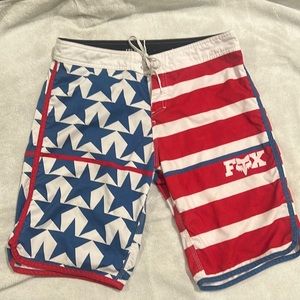 FOX CITIZEN BOARDSHORT 21" BLUE/RED